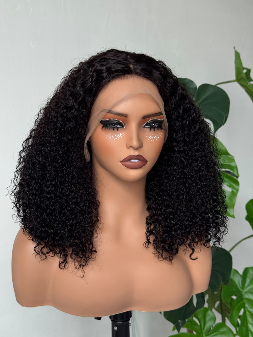 14 Inch Jerry Curl Full Frontal Wig