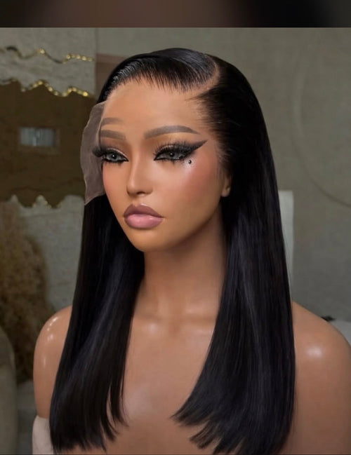 20 Inch Double Drawn 13x4 Vietnamese Straight Wig - back view