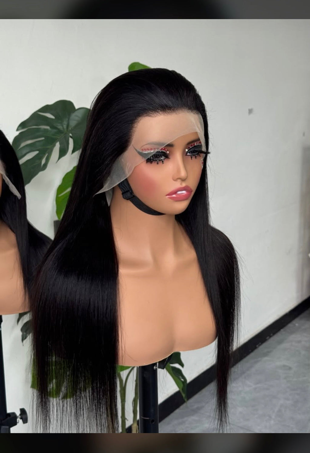 Full Frontal Vietnamese Straight Wig - Jet Black 24 inch
